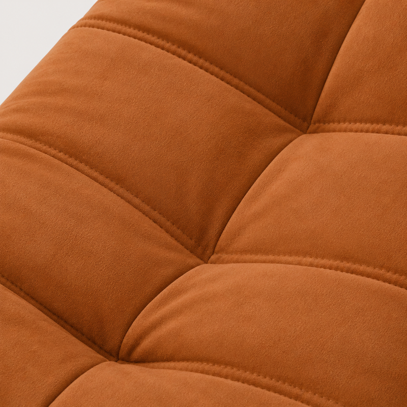 Caramel Brown Togo Inspired Floor Lounge Chair