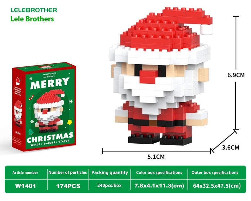 Christmas Day Series Snowman Assembly Blocks