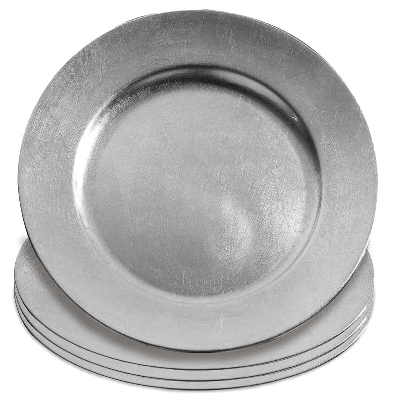 Silver Finish Charger Plate | Dia