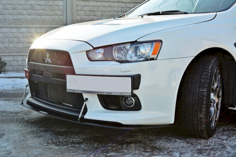 Maxton Design - FRONT RACING SPLITTER V.2 MITSUBISHI LANCER EVO X (2005-2017)