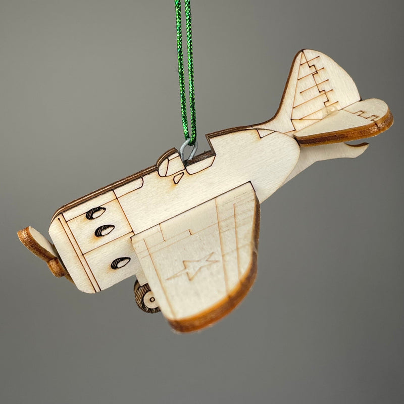 Plane Bauble - Handmade Ornament