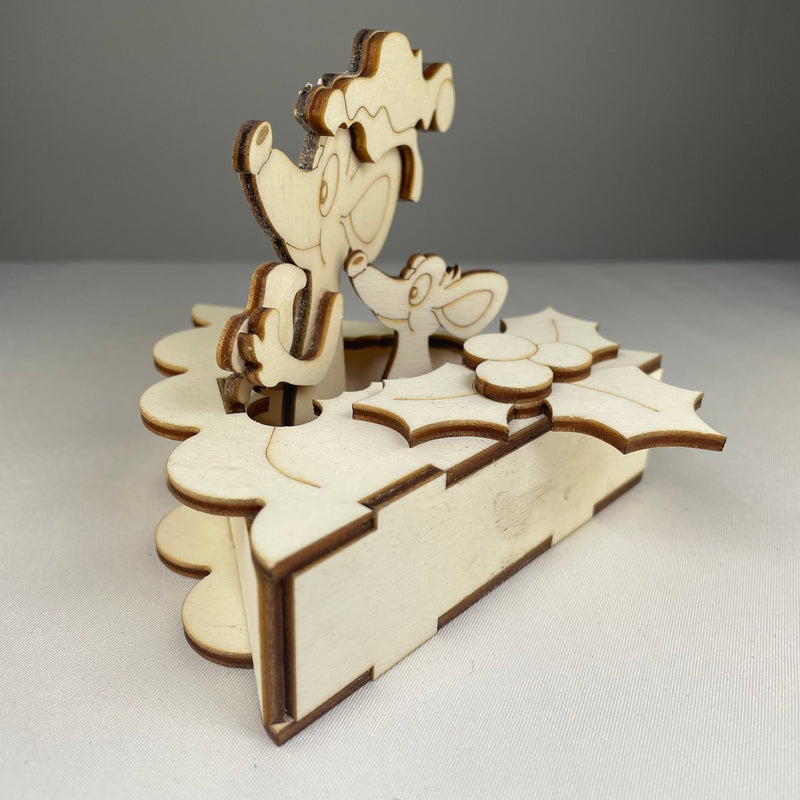 Festive Mice in the Pie - Ready-Made Model