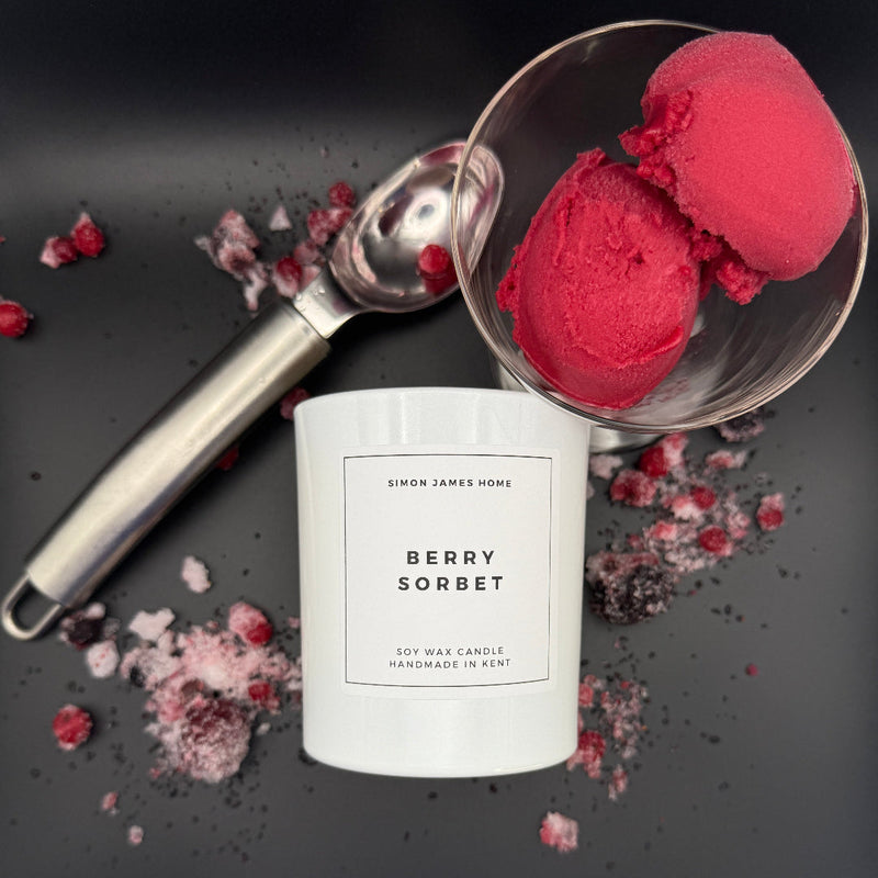 Berry Sorbet Candle - Handmade Soy Wax