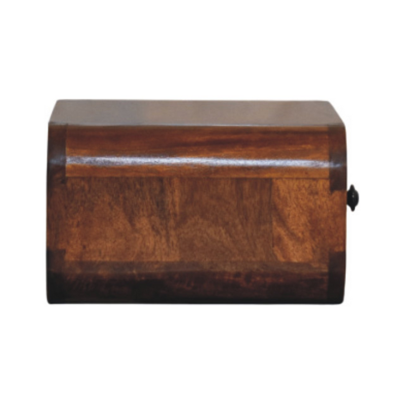 Artisan Furniture Solid Wood Avora Mini Wall-Mounted Chestnut 1 Drawer Nightstand