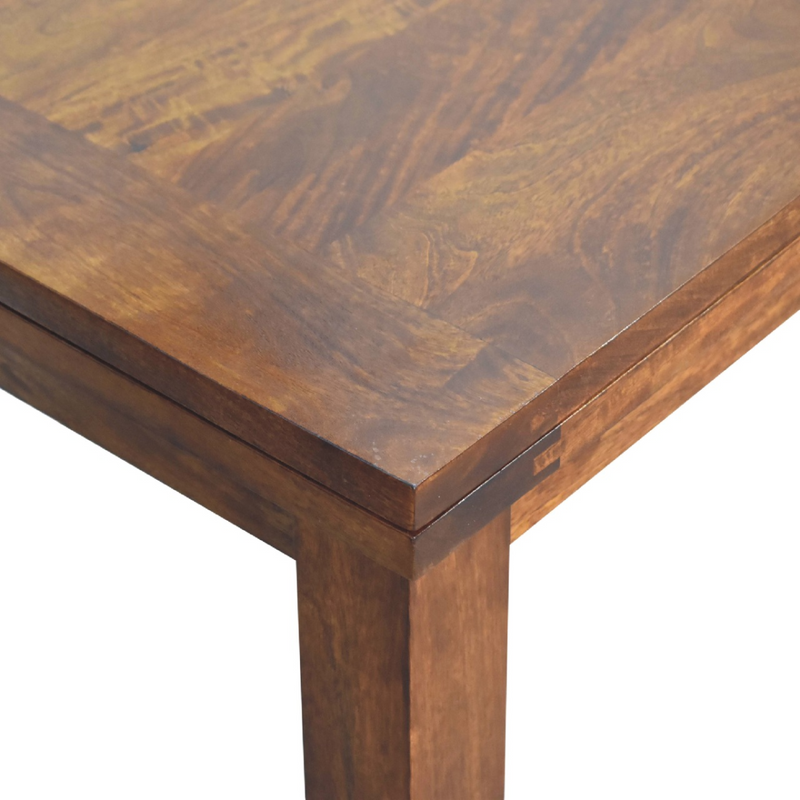 Artisan Furniture Solid Mango Wood Chestnut Butterfly Dining Table