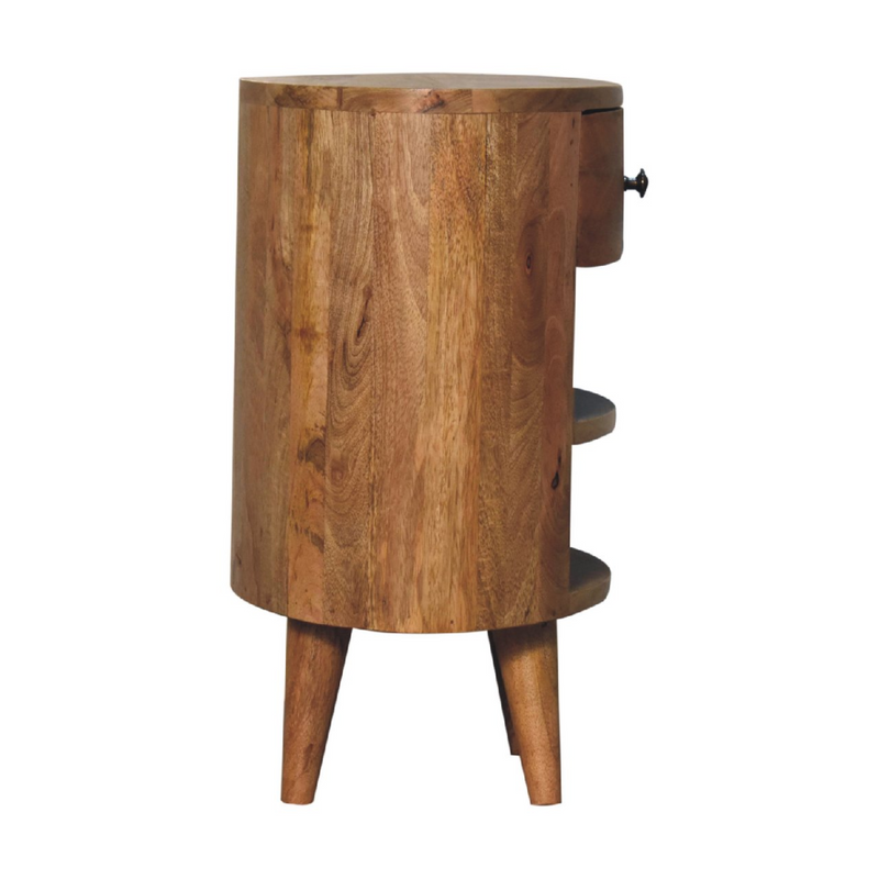 Artisan Furniture Solid Wood Cortez Oak-ish Bedside