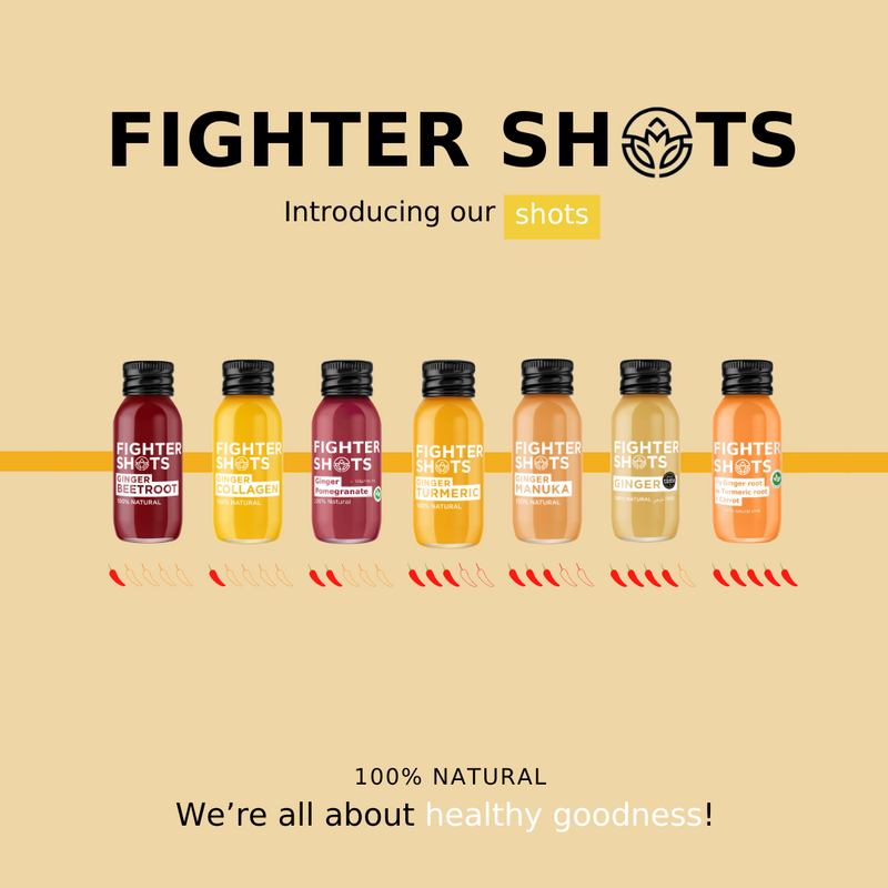Fighter Shots Ginger + Manuka Honey Immunity Shot | MGO50+ | 60ml