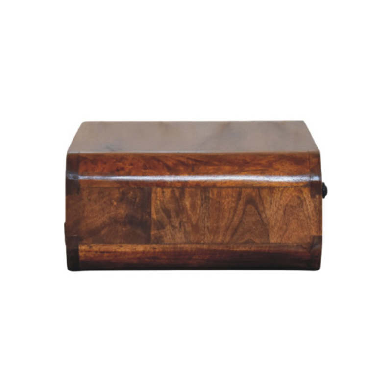 Artisan Furniture Solid Wood Avora Wall-Mounted Honey Caramel 1 Drawer Nightstand