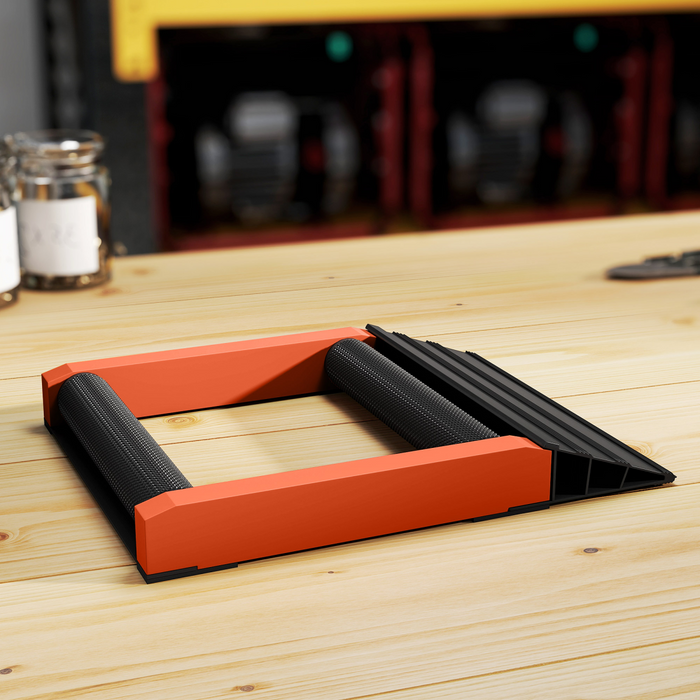 HOMCOM Motorcycle Wheel Roller Stand for Tyre Cleaning and Chain Lubrication