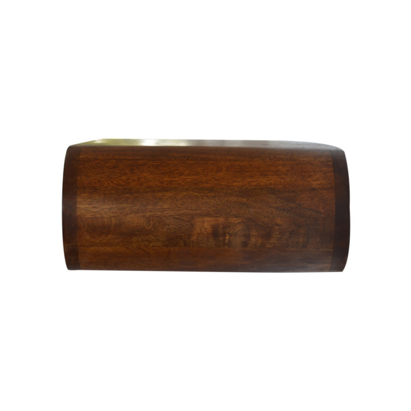 Artisan Furniture Solid Wood Wall Mounted Round Chestnut Bedside