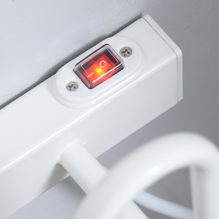 Wall Mounted Electric Shoe Dryer Shoe Warmers for Boots 3 Pairs White HOMCOM