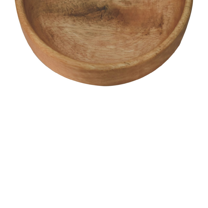 Artisan Furniture Serveware - Solid Wood Fruit Bowl Set of 3, Light Brown
