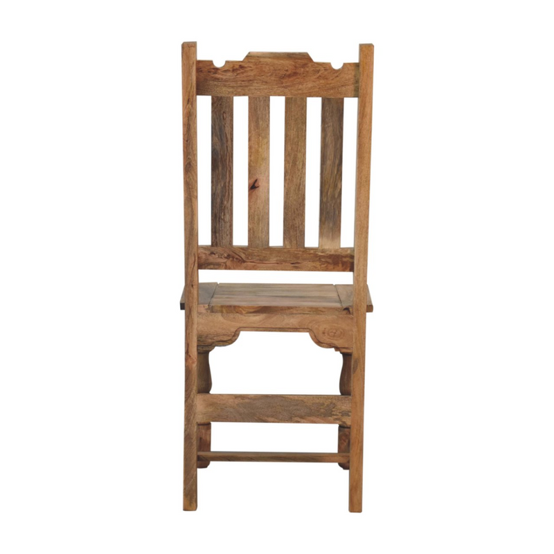 Artisan Furniture Solid Wood Granary Turned Dining Chair Set of 2, Light Brown