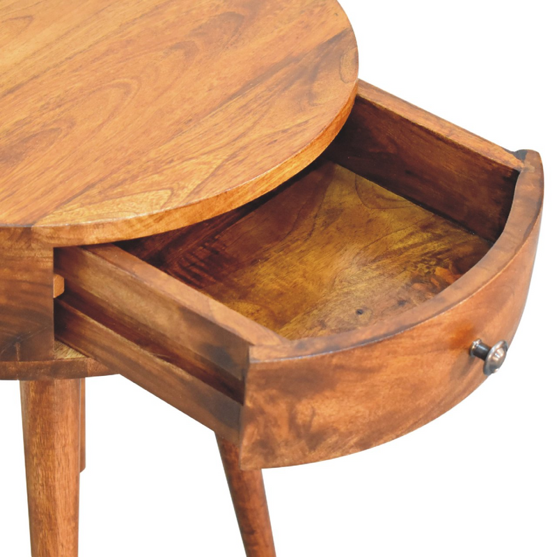 Artisan Furniture Solid Wood Single Chestnut Bedside