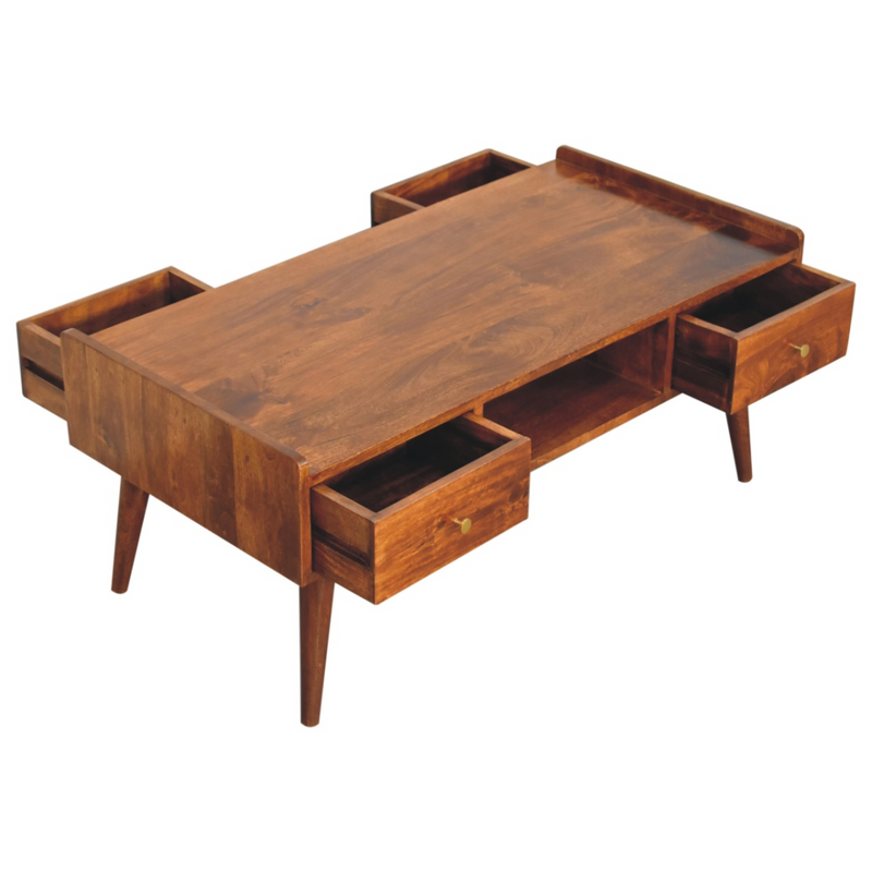 Artisan Furniture Solid Wood Elevated Chestnut Media Unit