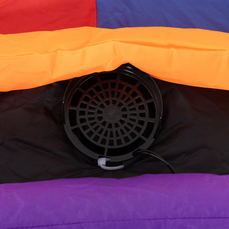 Outsunny 4ft Blow Up Outdoor Halloween Decoration, Clown on Bicycle