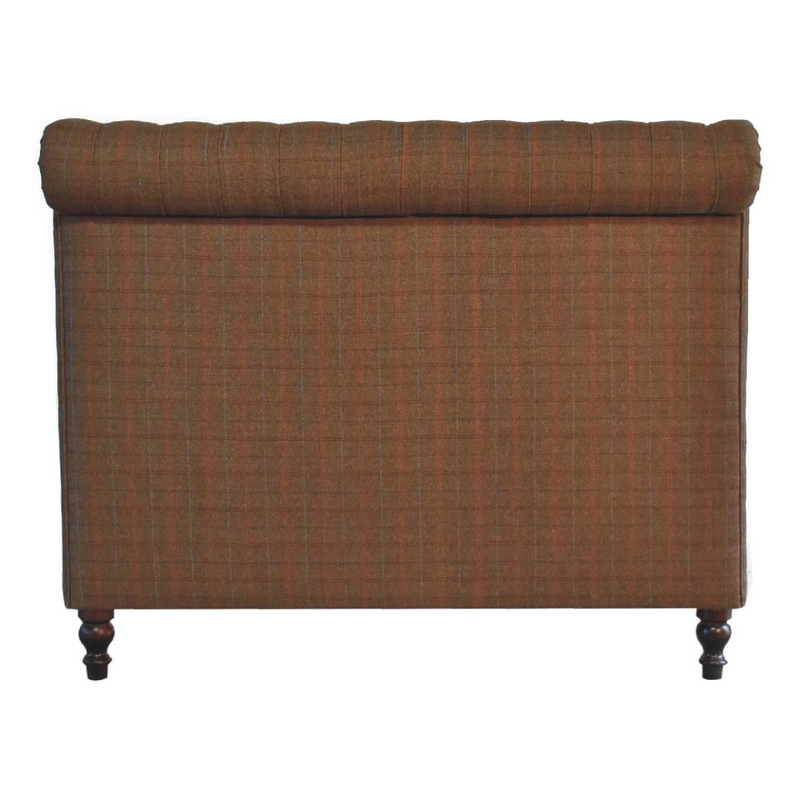 Artisan Furniture Solid Wood Multi Tweed Bed, Brown