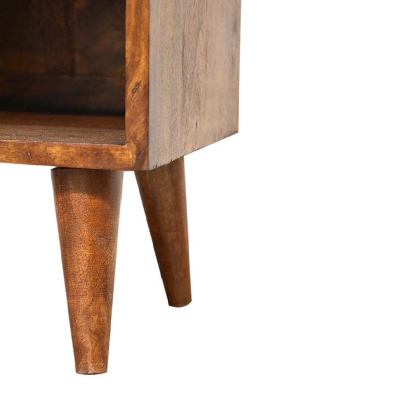 Artisan Furniture Solid Wood Mini Manila Gold 1 Drawer Bedside