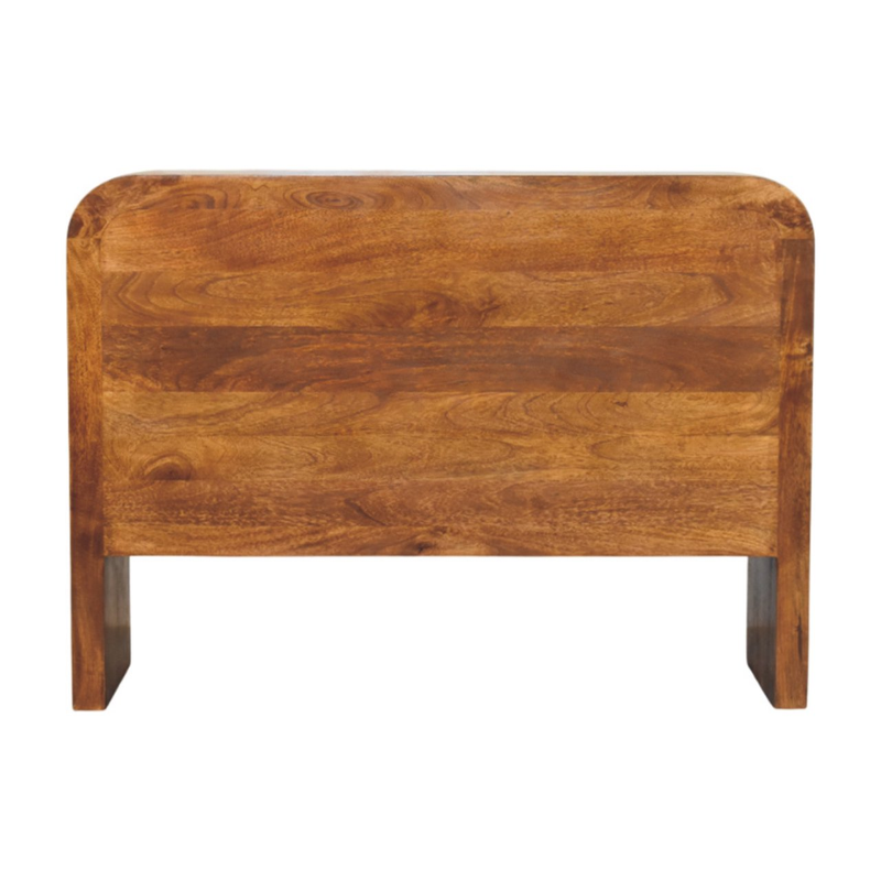 Artisan Furniture Solid Wood Darcy 3 over 3 Drawer Chest in Chestnut Finish, Brown