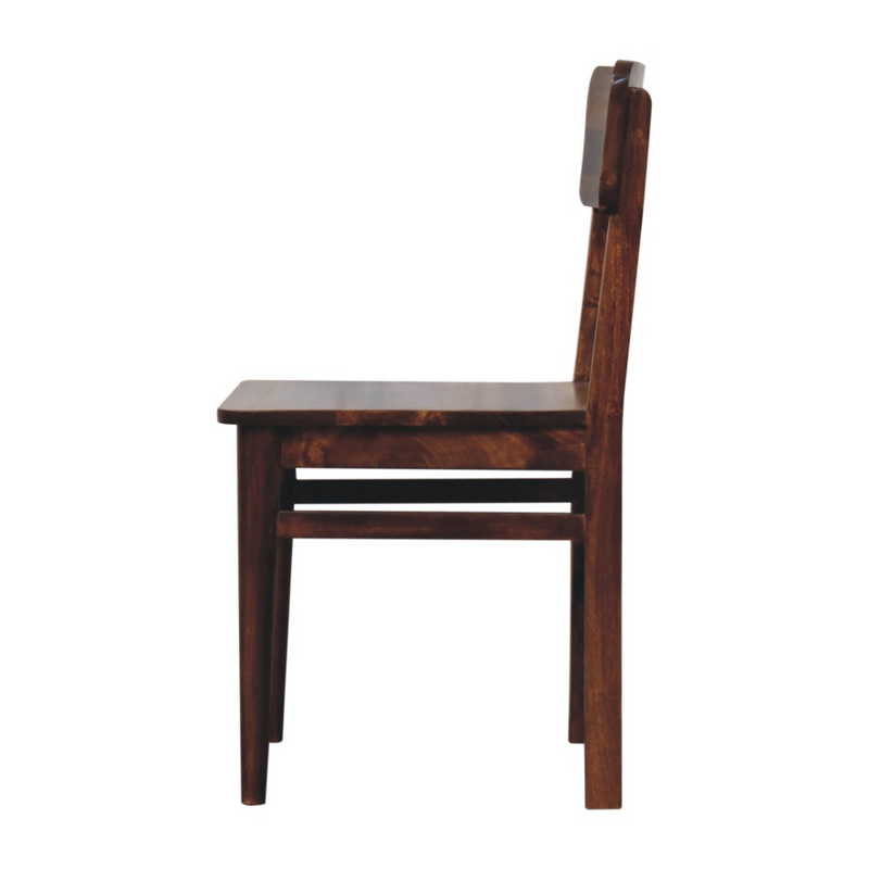 Artisan Furniture Solid Mango Wood Classic Chestnut Dining Chair
