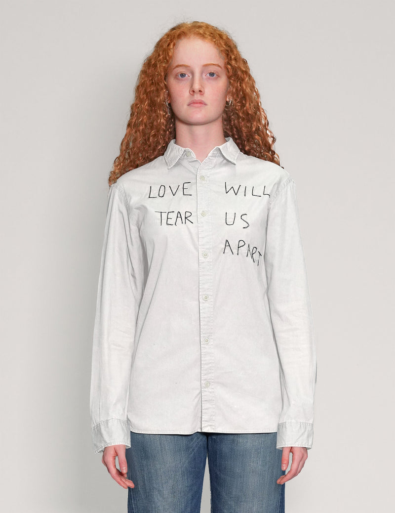 'Love Will Tear Us Apart' White Shirt