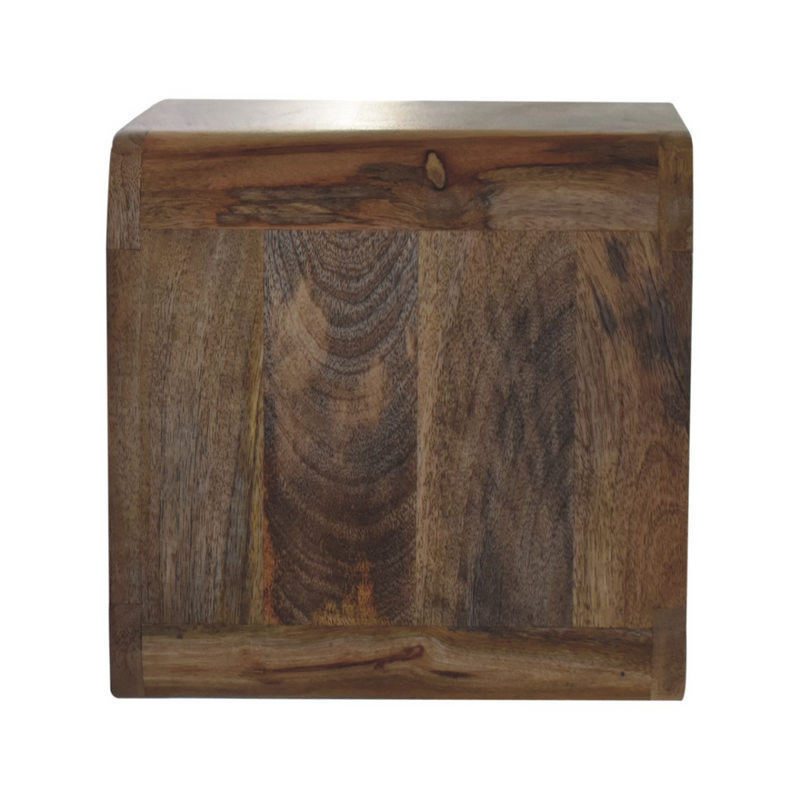 Artisan Furniture Solid Wood Oak-ish Floating Open Bedside