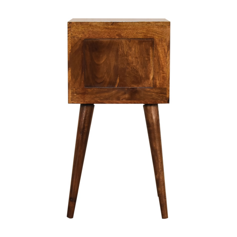 Artisan Furniture Solid Wood Mini 2 Drawer Chestnut Bedside