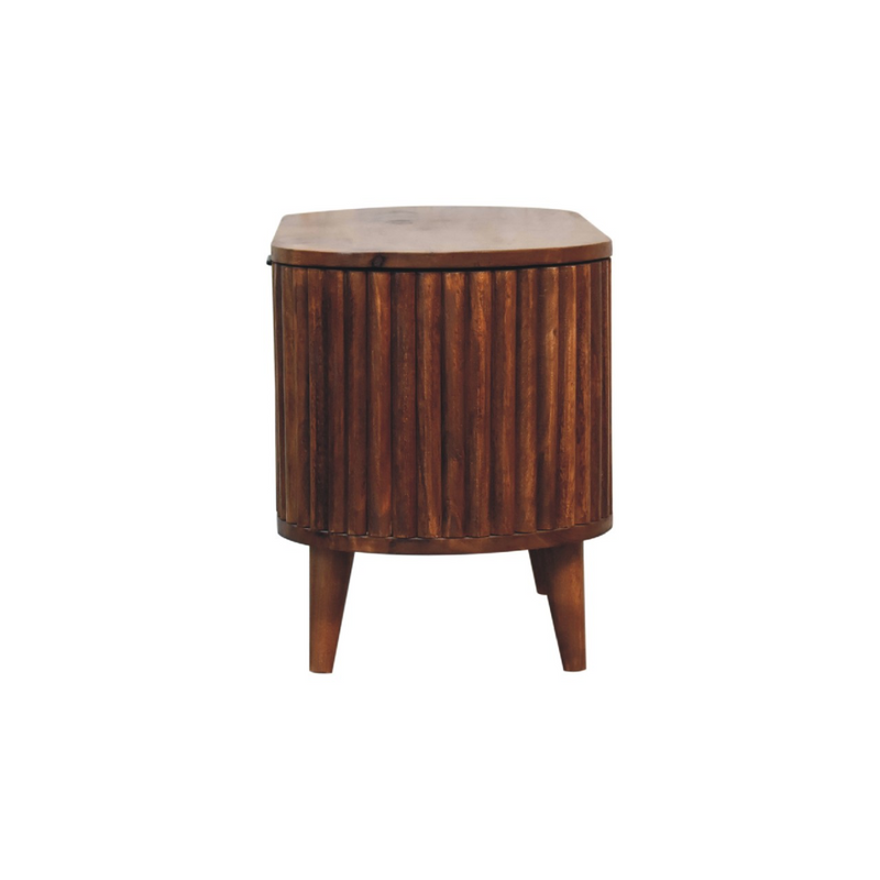 Artisan Furniture Solid Wood Reeve Lid-up Blanket Box, Light Brown