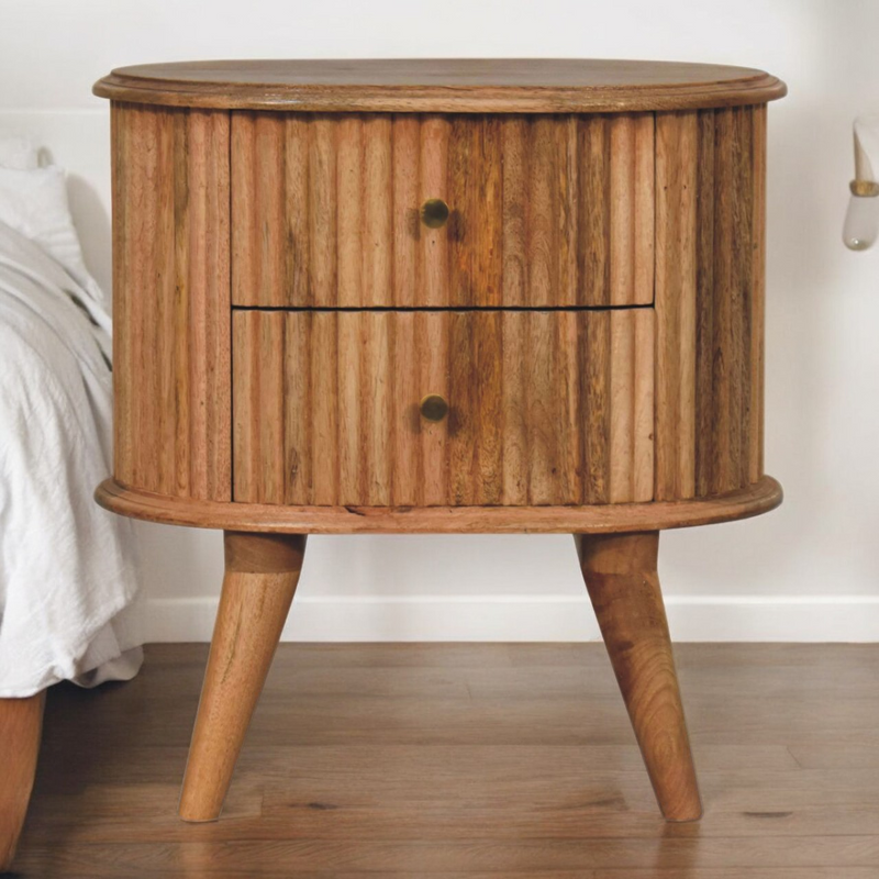 Artisan Furniture Solid Wood Soba Nordic Bedside