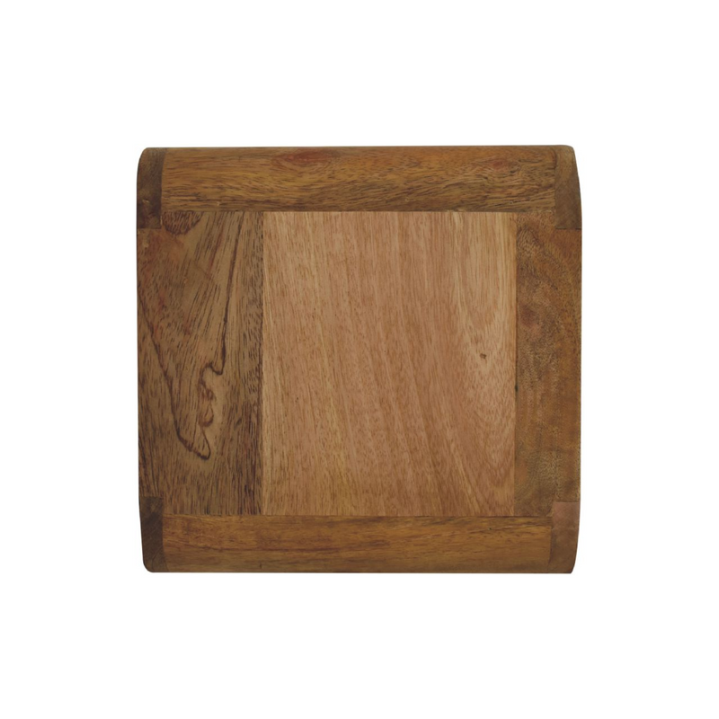 Artisan Furniture Solid Wood Mini Curve Oak-ish Floating Bedside