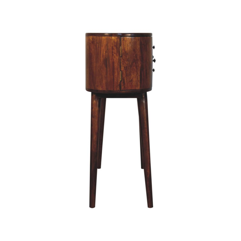 Artisan Furniture Solid Wood Grove Chestnut Console Table, Brown, 2 Drawers and 2 Side Cabinets