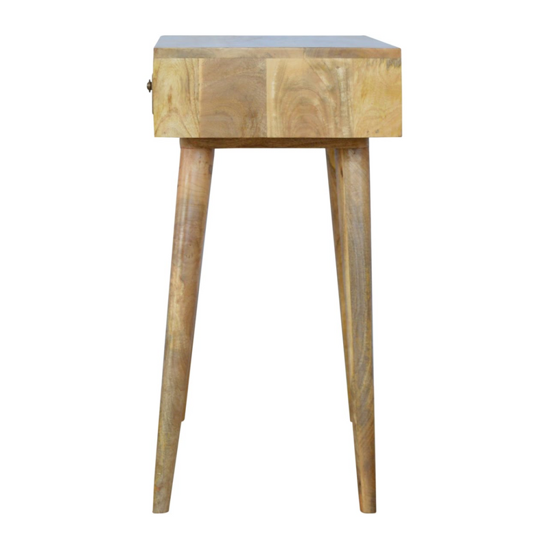 Artisan Furniture Solid Wood Pineapple Carved Console Table