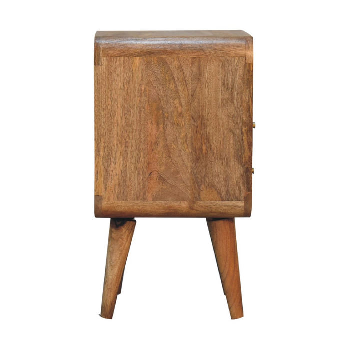 Artisan Furniture Solid Wood Mini Lille Curved Bedside