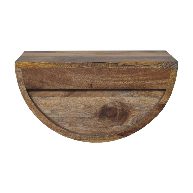 Artisan Furniture Solid Wood Crescent Floating Bedside