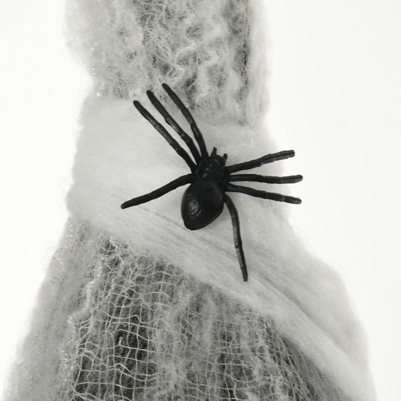 HOMCOM 5.5ft Animated Halloween Decoration Hanging Mummy with Spider Web