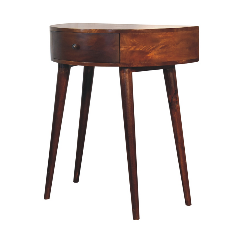 Artisan Furniture Solid Wood Odyssey Console Table, 1 Drawer, Dark Brown