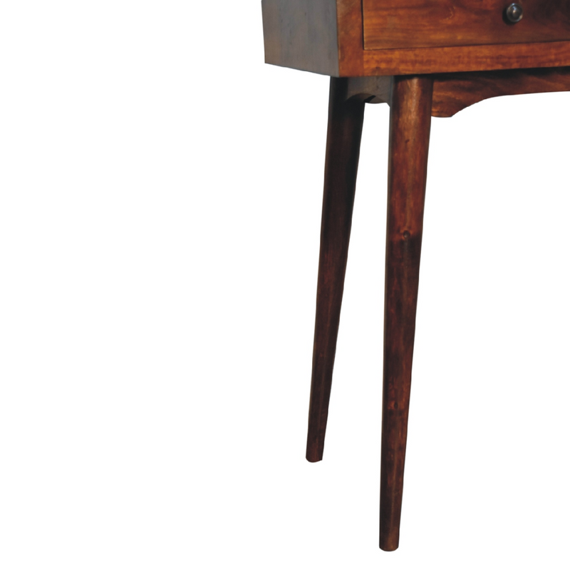 Artisan Furniture Solid Wood Chestnut Hallway 2 Drawer Console Table