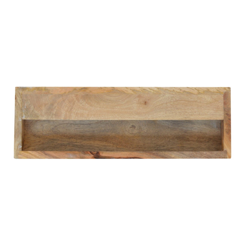 Artisan Furniture Solid Wood Floating Line Carved Bedside