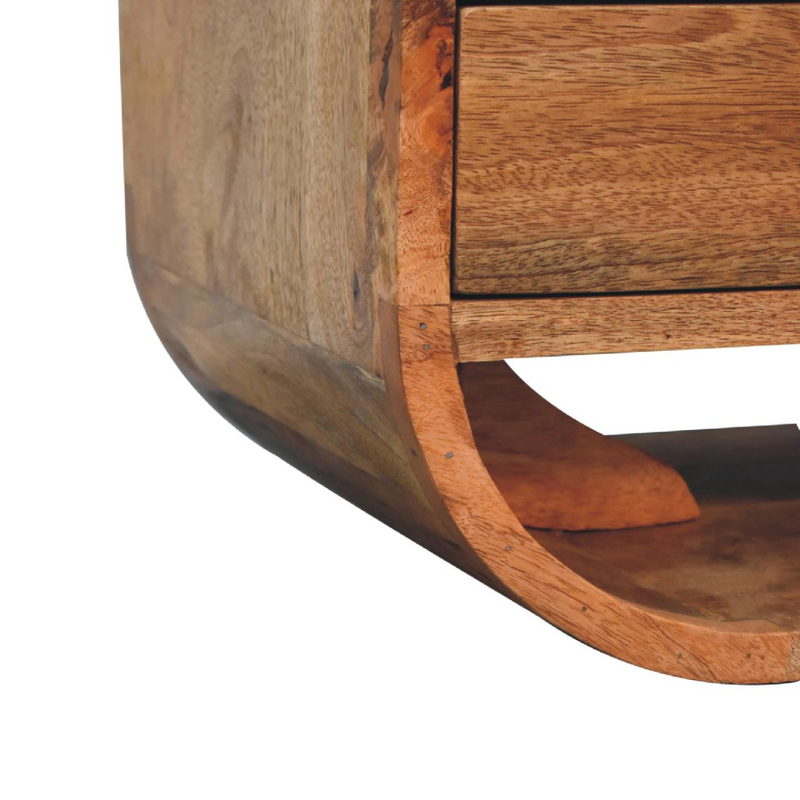 Artisan Furniture Solid Wood 2 Drawer Curved Edge Media Unit