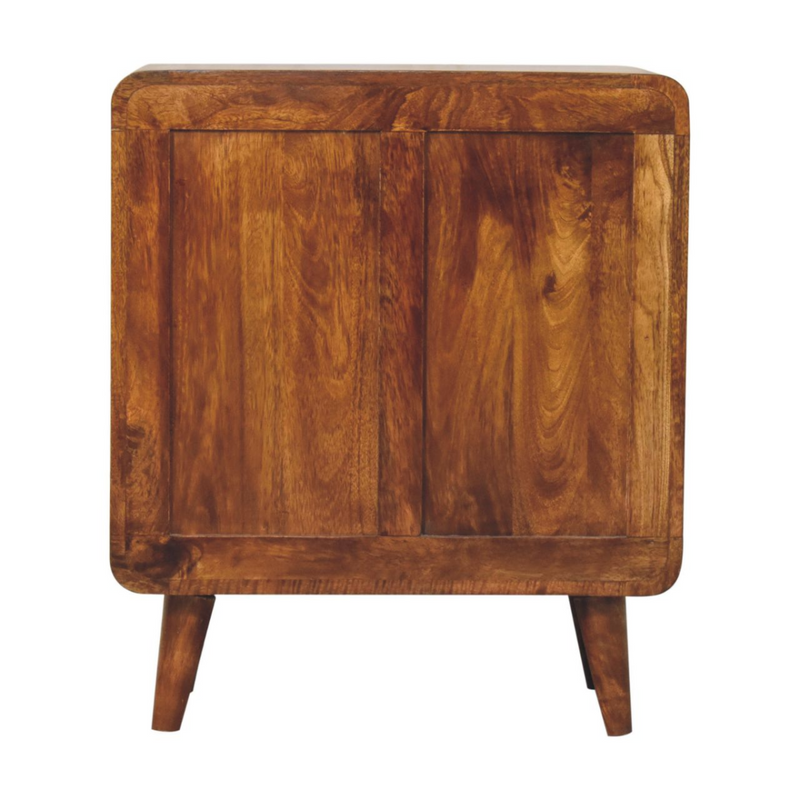 Artisan Furniture Solid Wood Mini Classic Chestnut Cabinet, Brown, 2 Doors