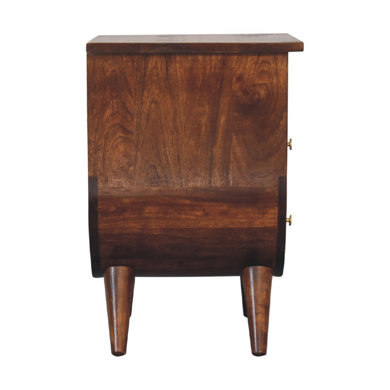 Artisan Furniture Solid Wood Split Chestnut Bedside