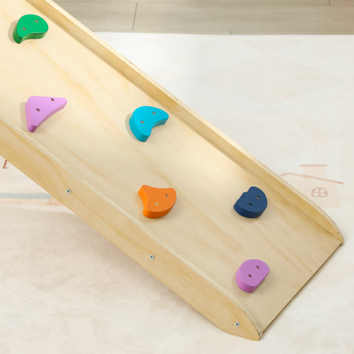 AIYAPLAY 3 in 1 Kids Climbing Set, Foldable Toddler Climbing Toys with Ramp