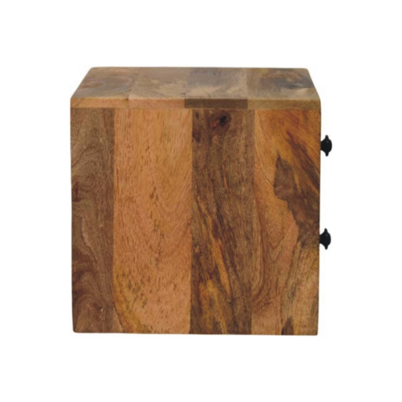 Artisan Furniture Solid Wood Solis 2-Drawer Oak-ish Wall Mounted Nightstand