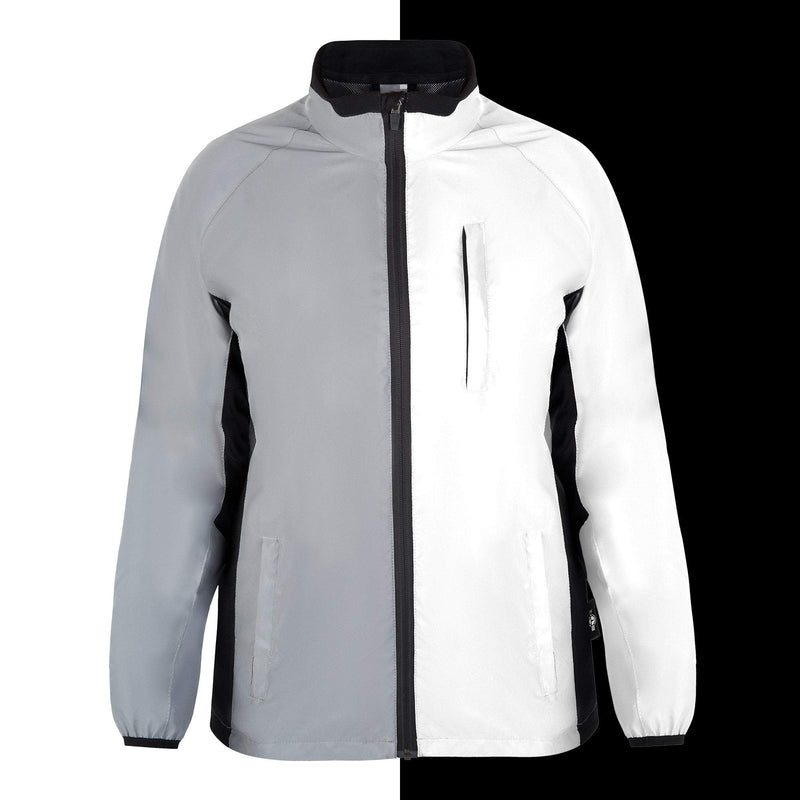 Womens Reflective Running & Cycling Jacket | Silver Hi Vis | BTR