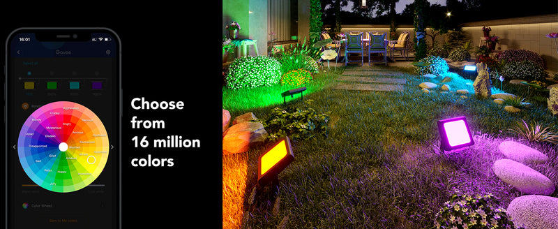 GOVEE RGBICWW LED SMART FLOOD LIGHT 4PCS
