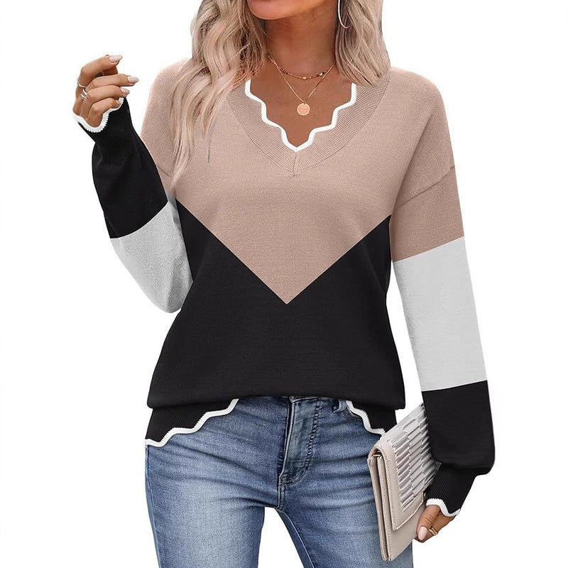 Lightweight Rib-knit Pullover Casual Top