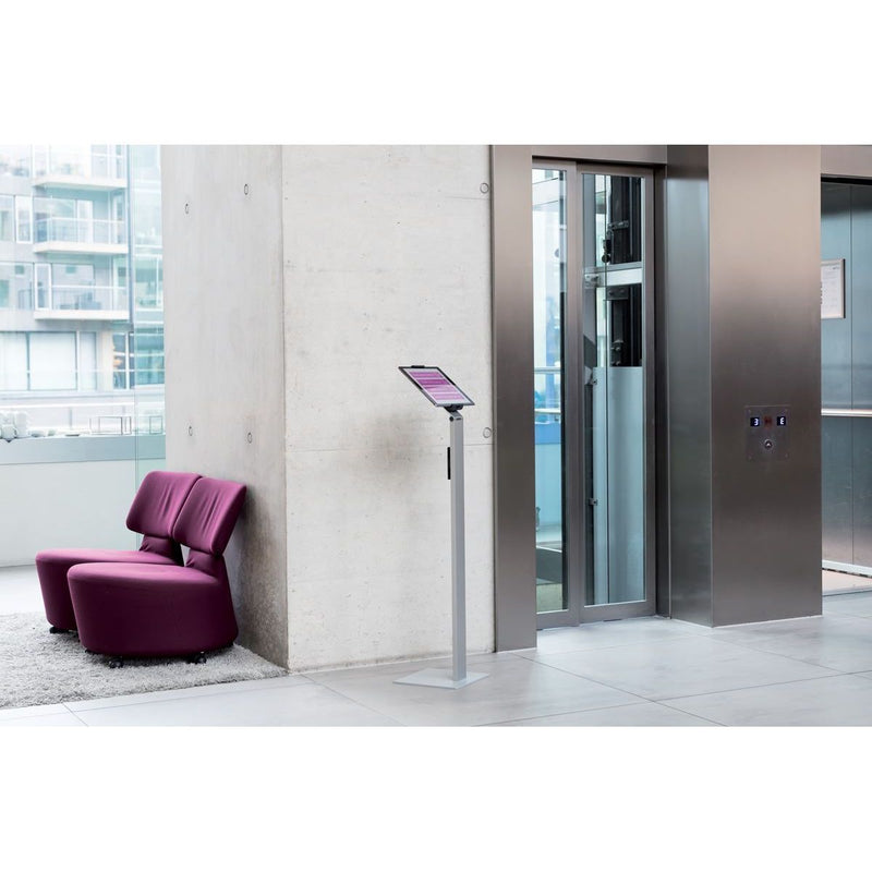 Durable Aluminium Tablet Holder iPad Floor Exhibition Stand | Rotates & Locks