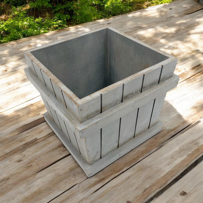 20CM WOODEN PLANTER