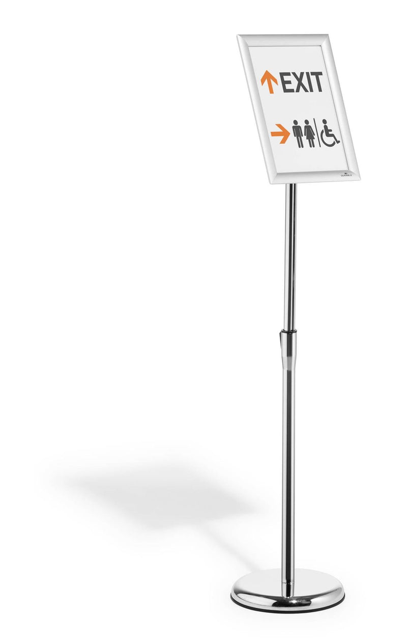 Durable Floor Stand with Aluminium Snap Frame Menu Poster Display | A4