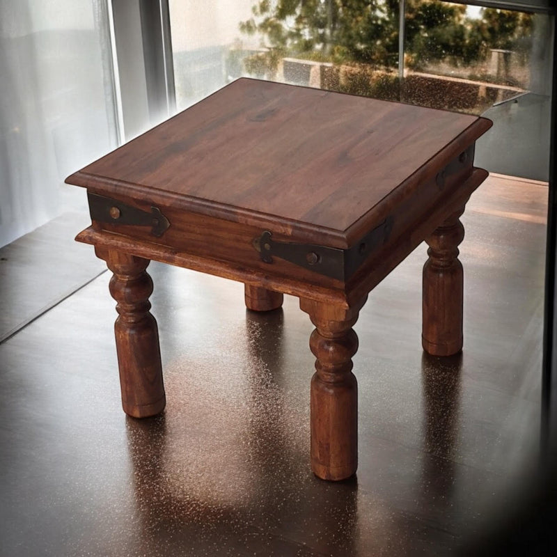 45CM WOODEN SQUARE TABLE